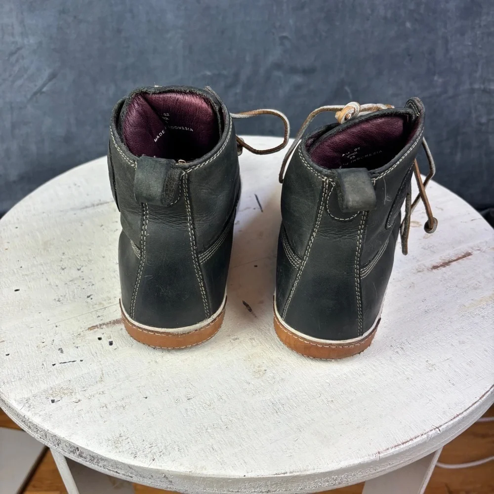 Blackstone Leather Boots Black and Brown Casual Design Sz EU 45